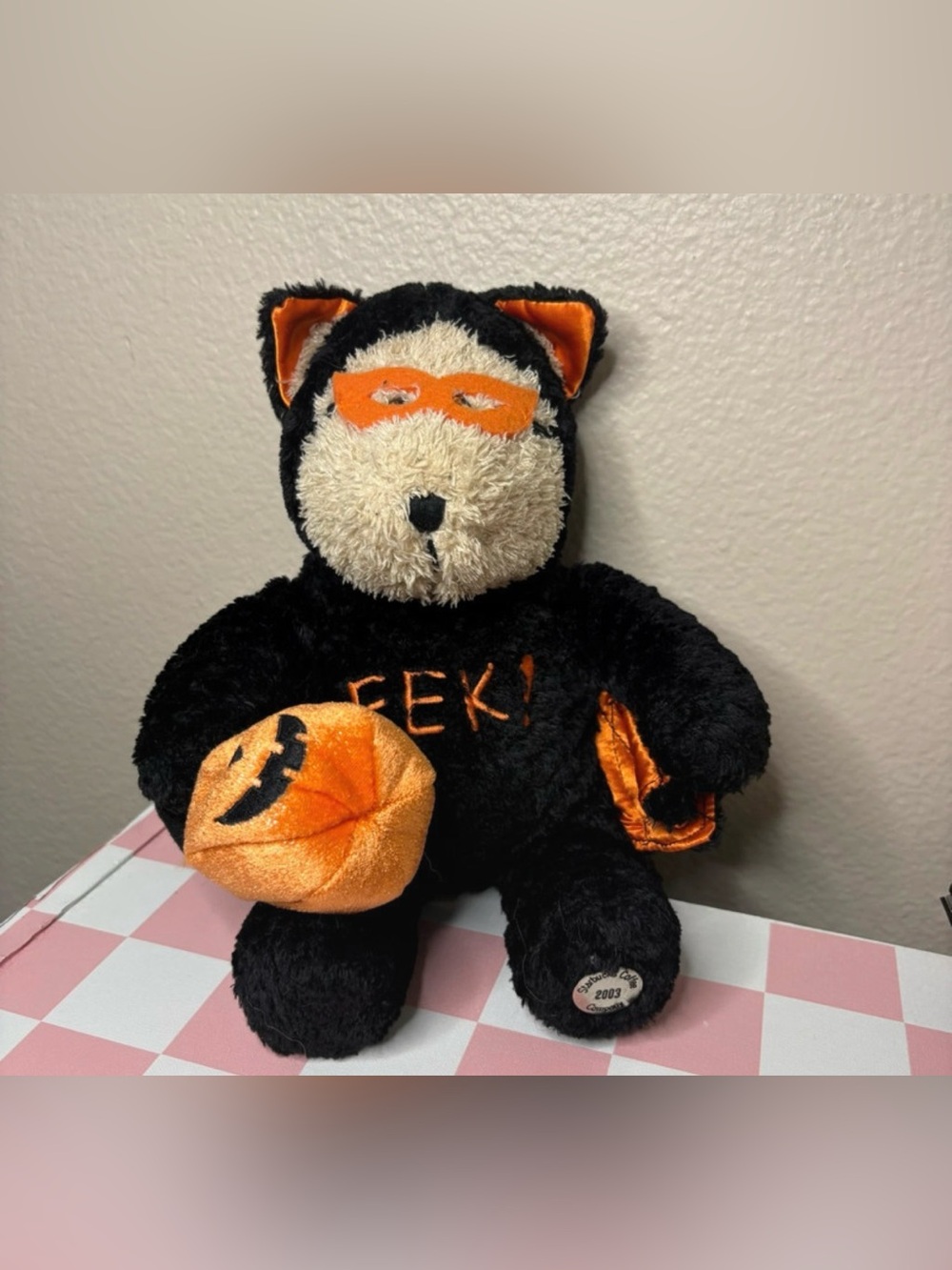 Starbucks vintage y 2k 2003 Halloween bear plushy collectible cute rare
